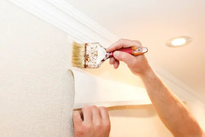 Pose de papier peint à Néry — revêtements muraux et toiles de verre